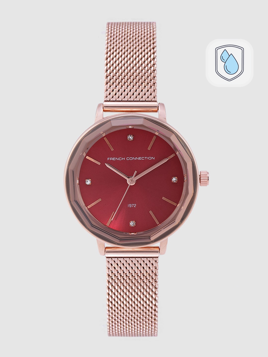 

French Connection Women Maroon Analogue Watch FC1318RGM-B