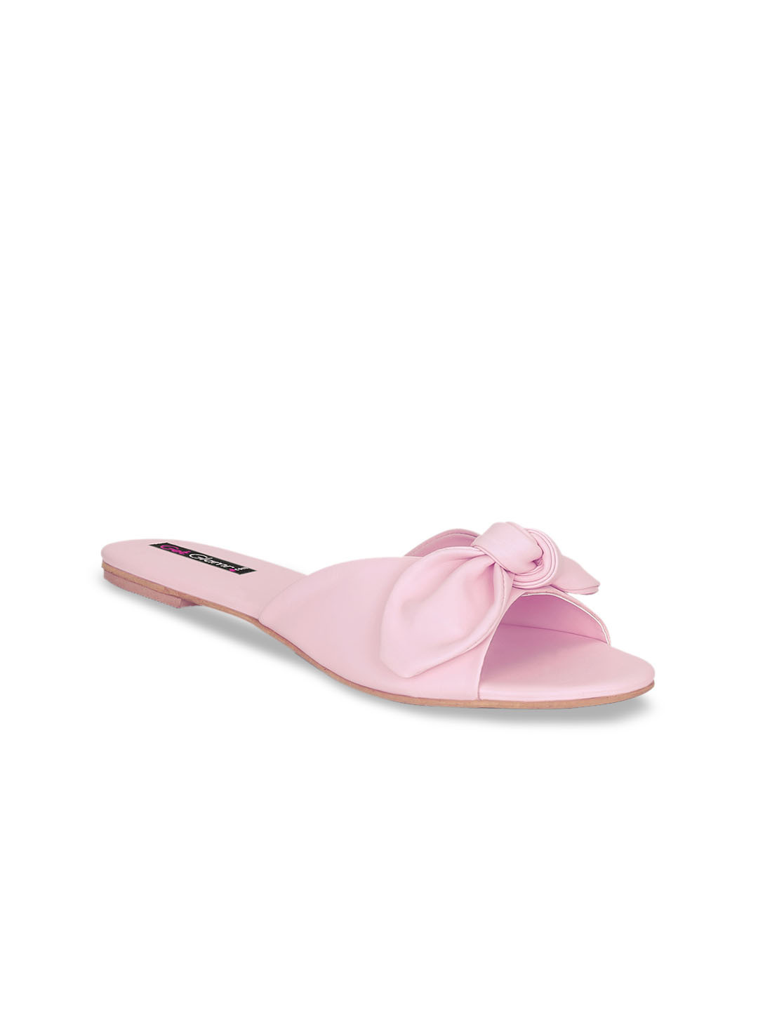 

Get Glamr Women Pink Solid Open Toe Flats