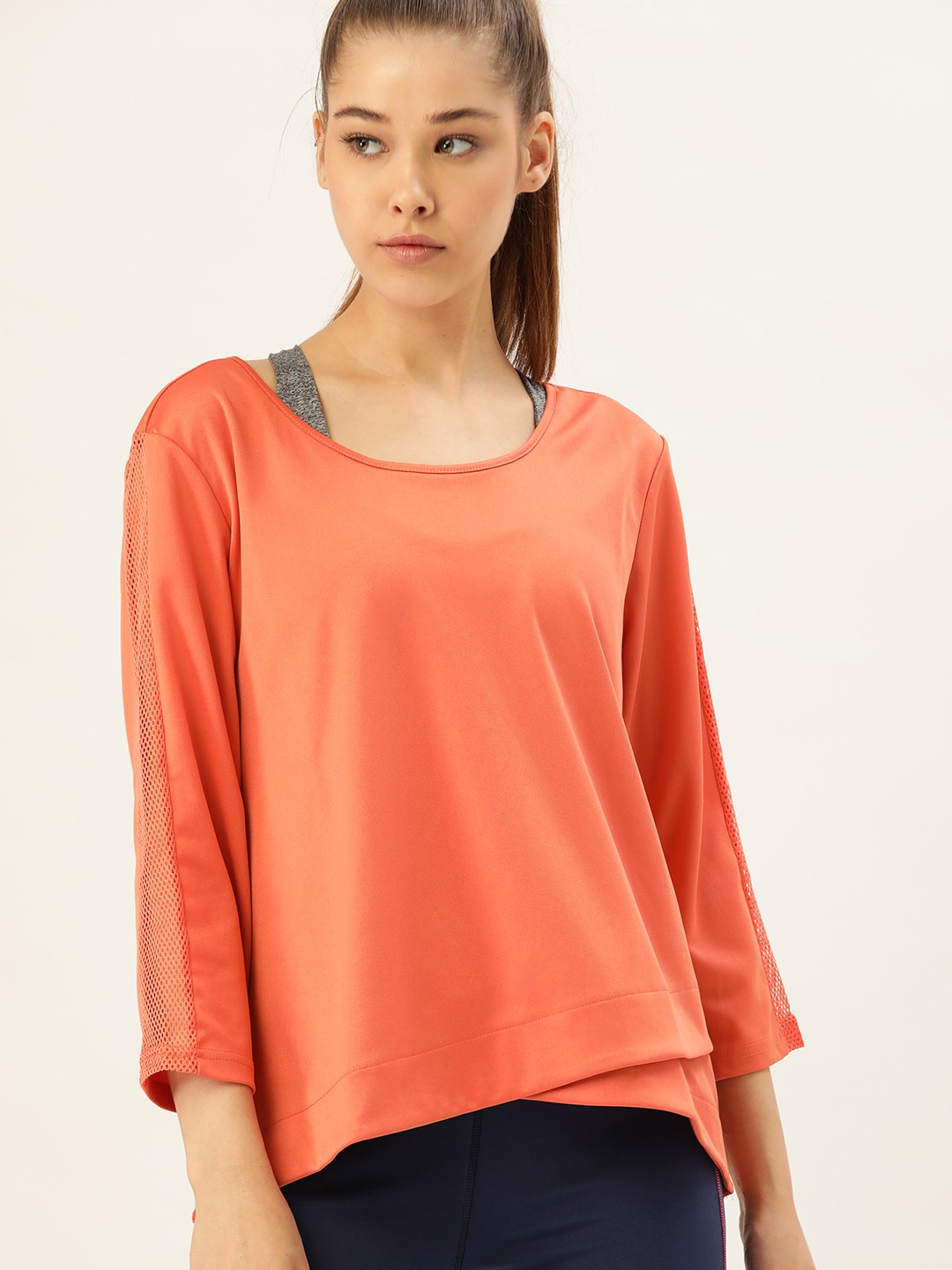 

DressBerry Women Orange Solid Top