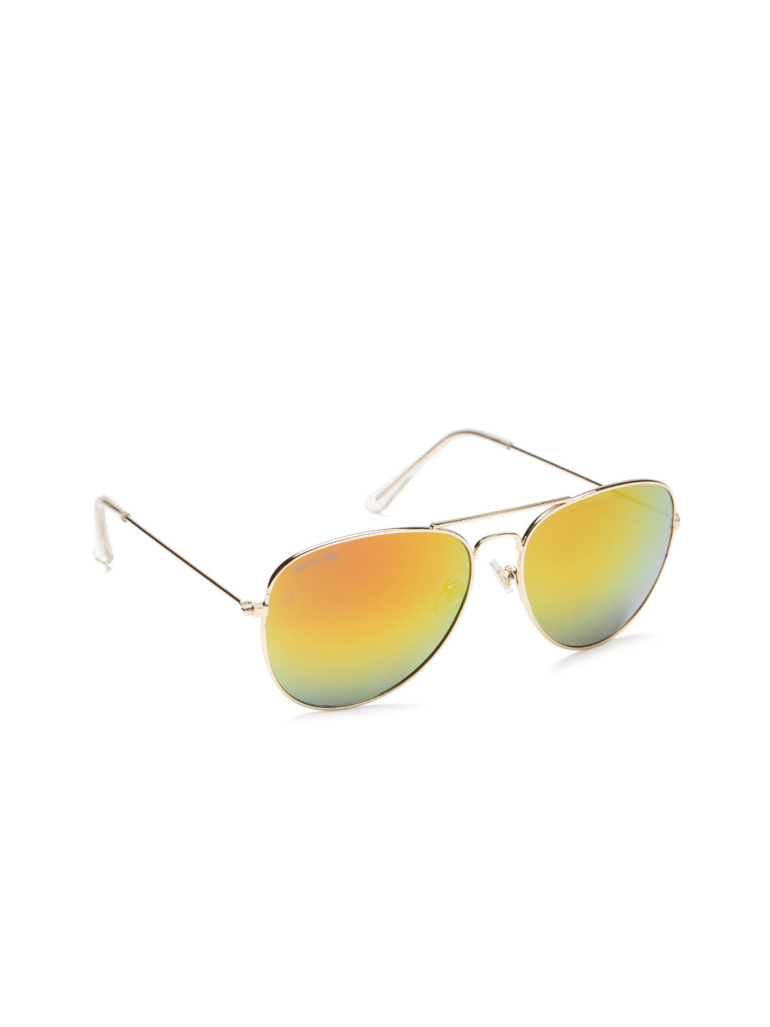 

ROYAL SON Unisex Aviator Sunglasses RS0025AV, Yellow