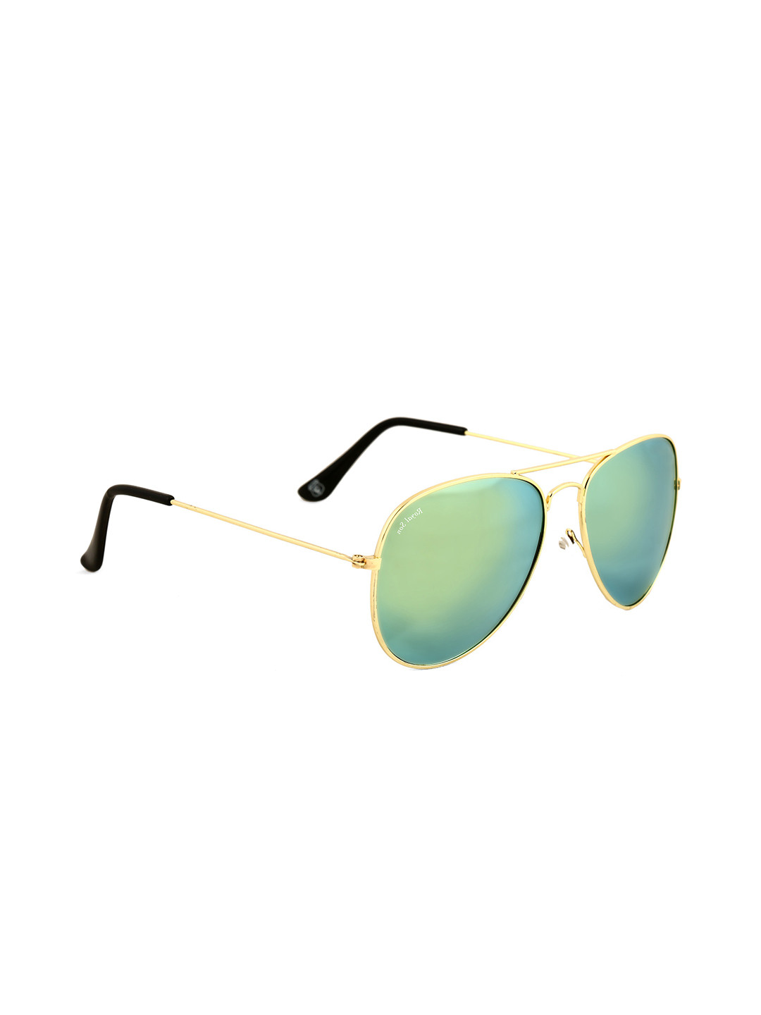 

ROYAL SON Unisex Mirrored UV Protected Aviator Sunglasses RS008AV, Yellow