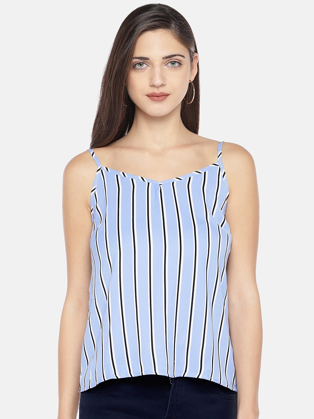 

Globus Women Blue Striped Top