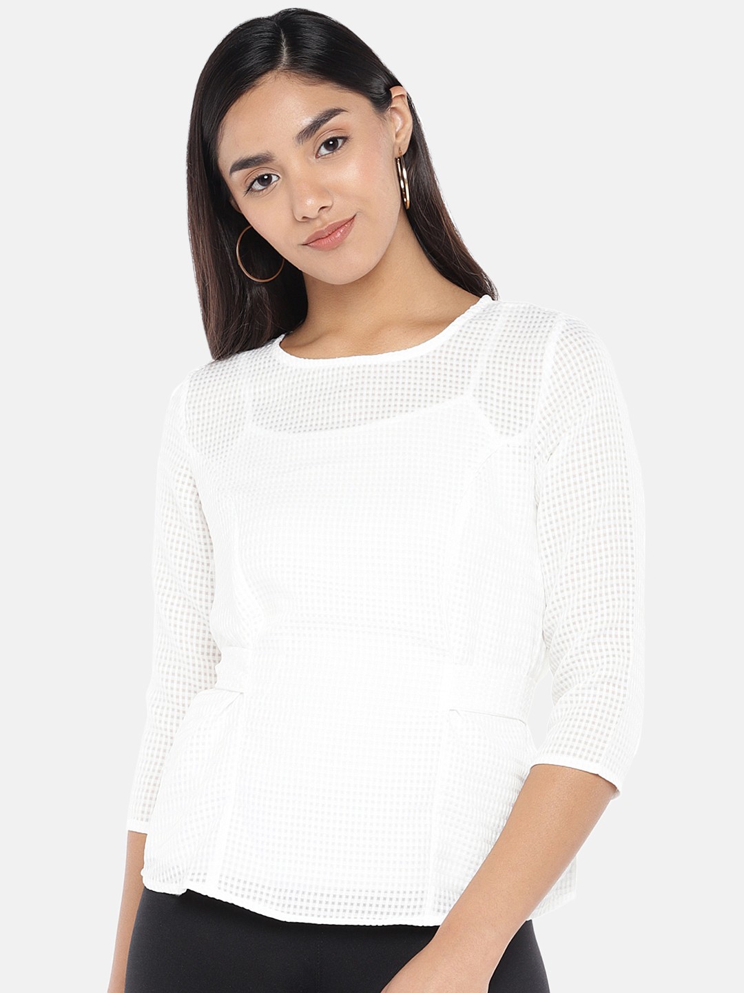 

Globus Women White Solid Top