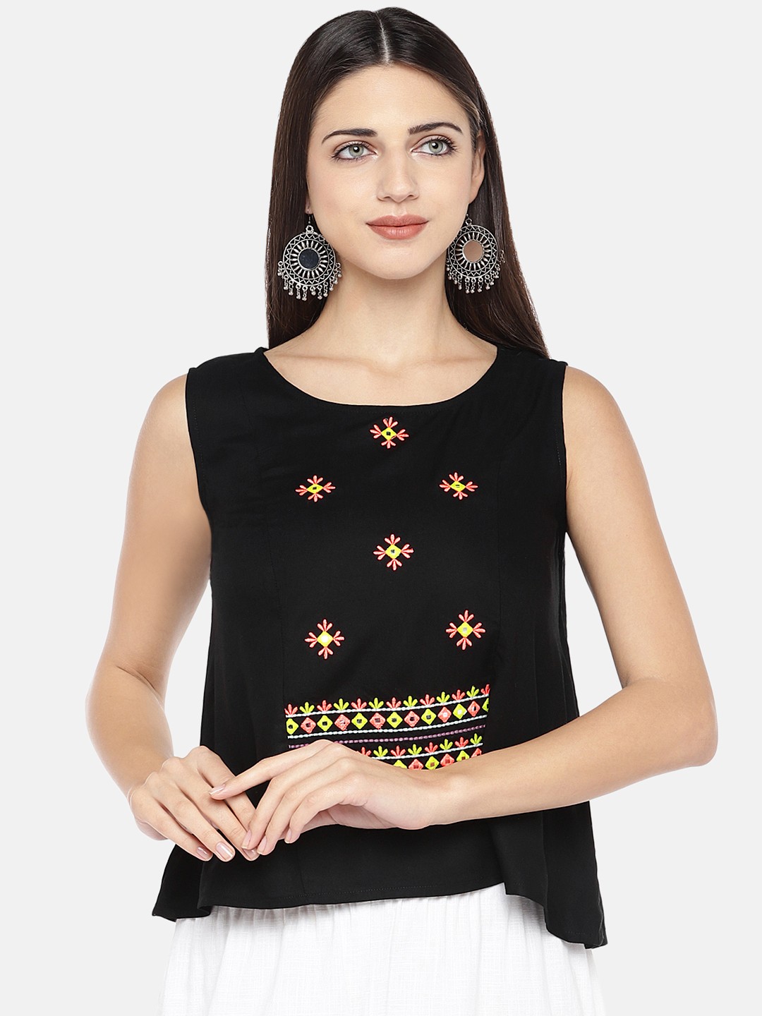 

Globus Printed Tunic, Black
