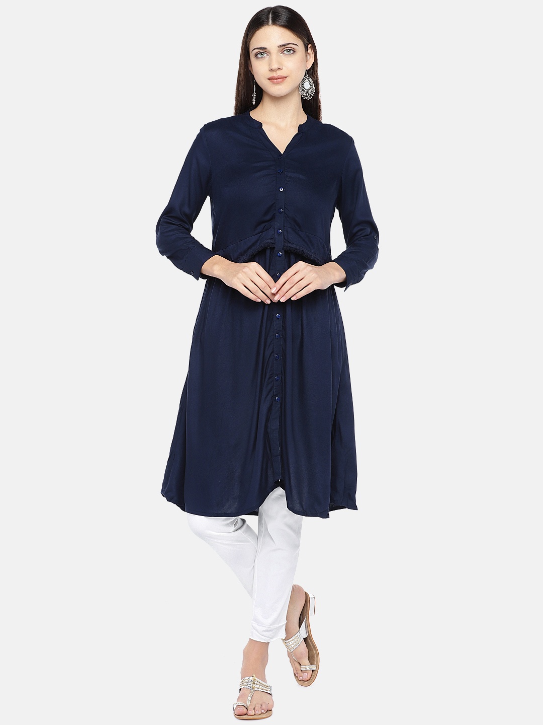 

Globus Printed Tunic, Navy blue
