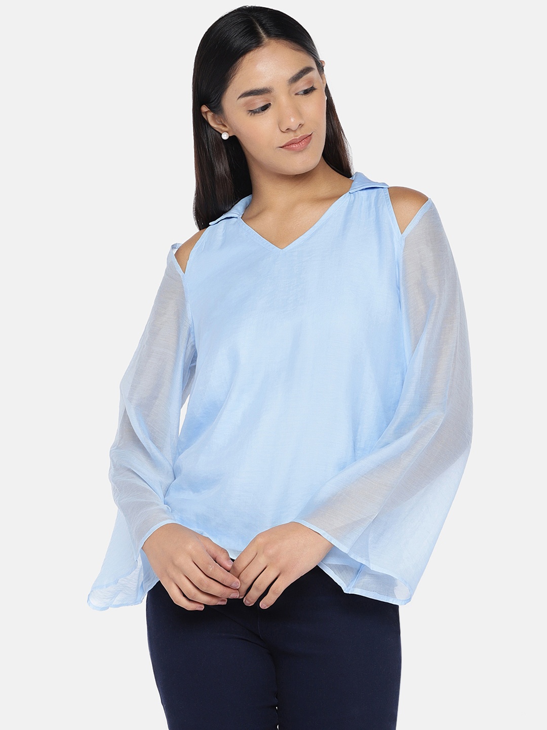 

Globus Women Blue Solid Top