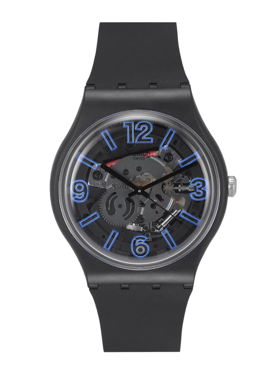 

Swatch BauSwatch Unisex Black Water Resistant Analogue Watch SUOB165