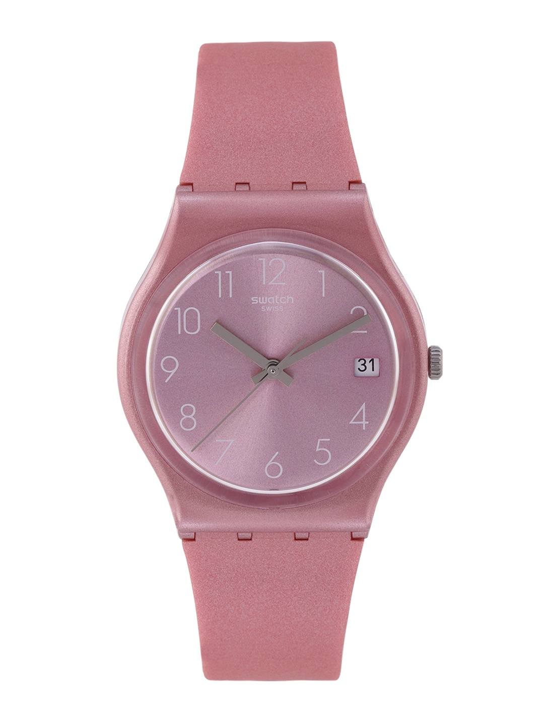 

Swatch Women Pink DATEBAYA Water Resistant Analogue Watch GP404