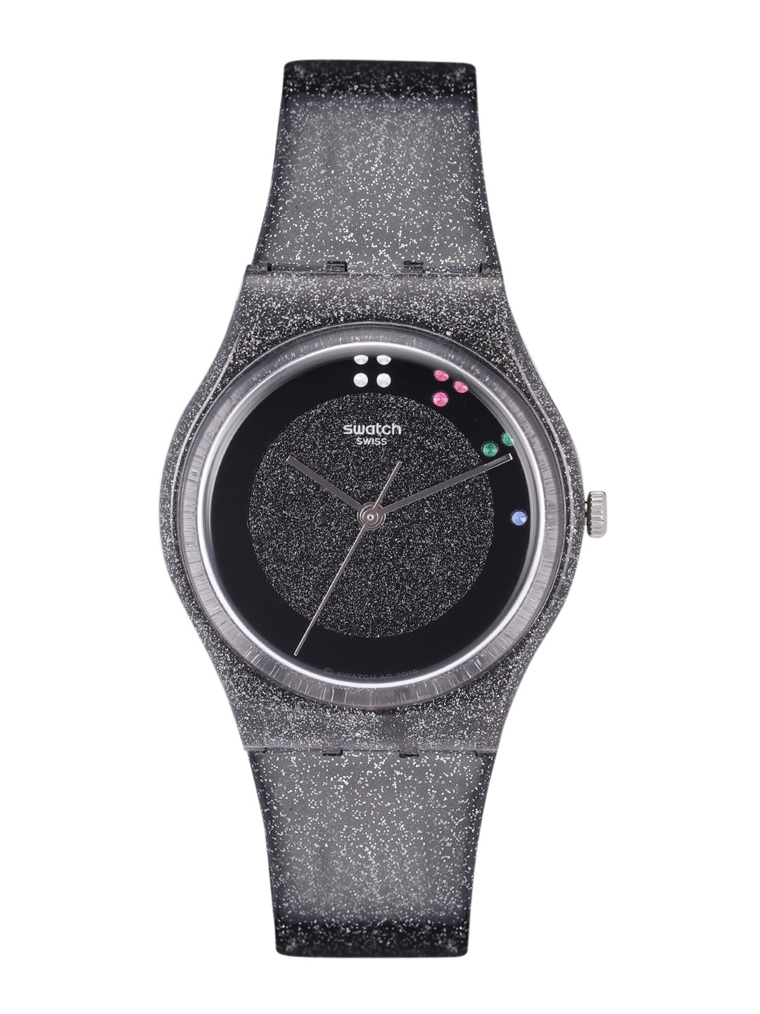 

Swatch XMASSpecial Unisex Black Water Resistant Analogue Watch GZ335S