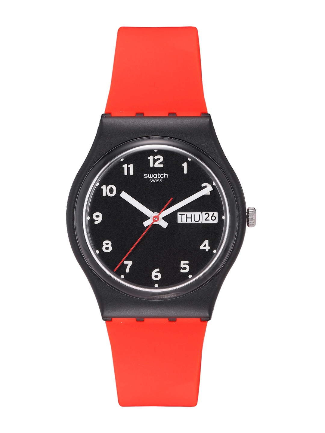 

Swatch PowerTracking Unisex Black Water Resistant Analogue Watch GB754