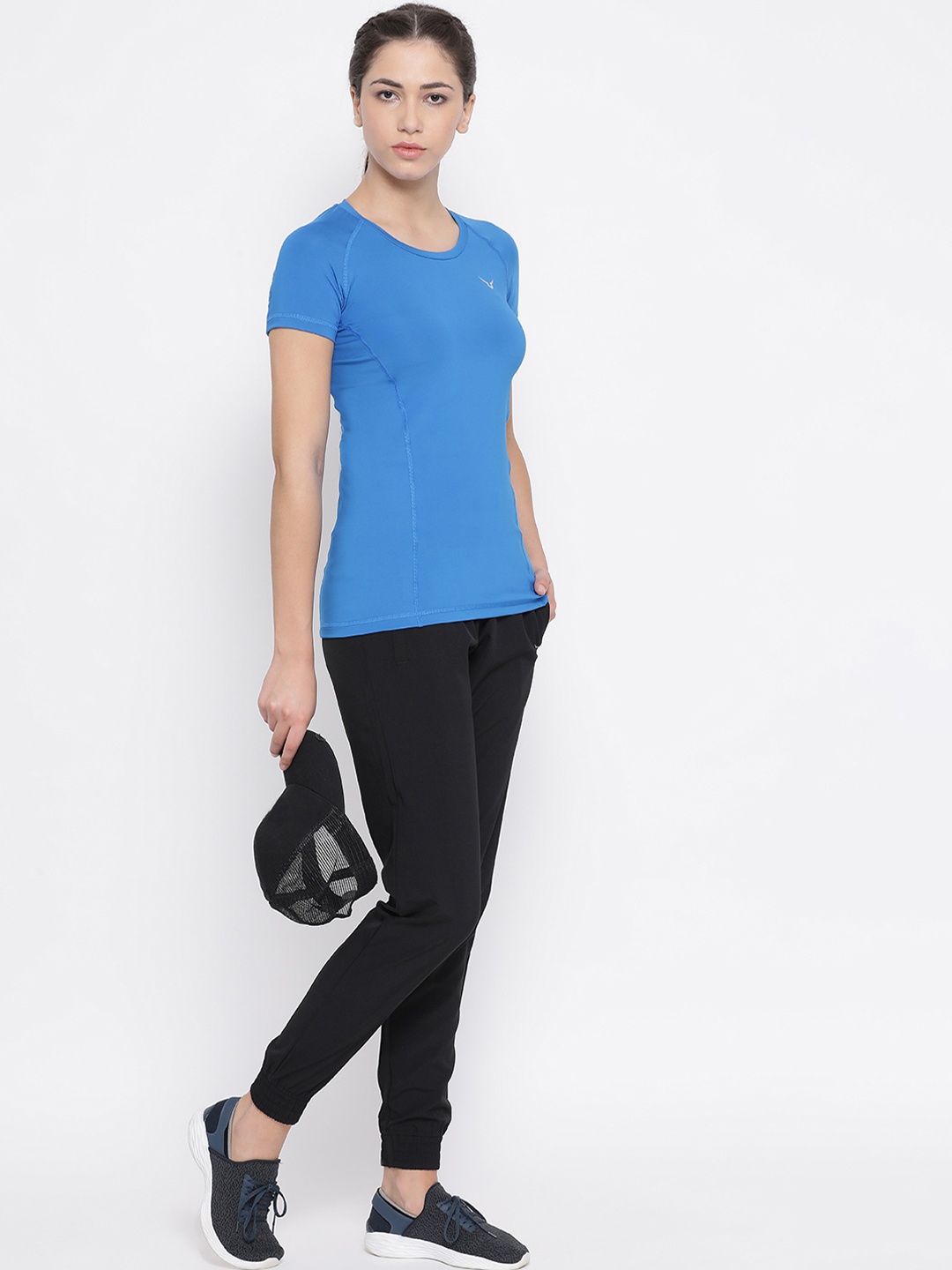 

Invincible Women Stretch Round Neck Tee, Blue