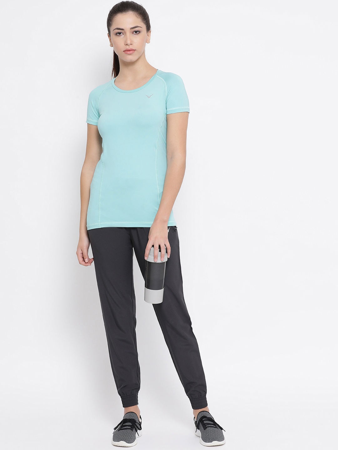 

Invincible Women Stretch Round Neck Tee, Blue