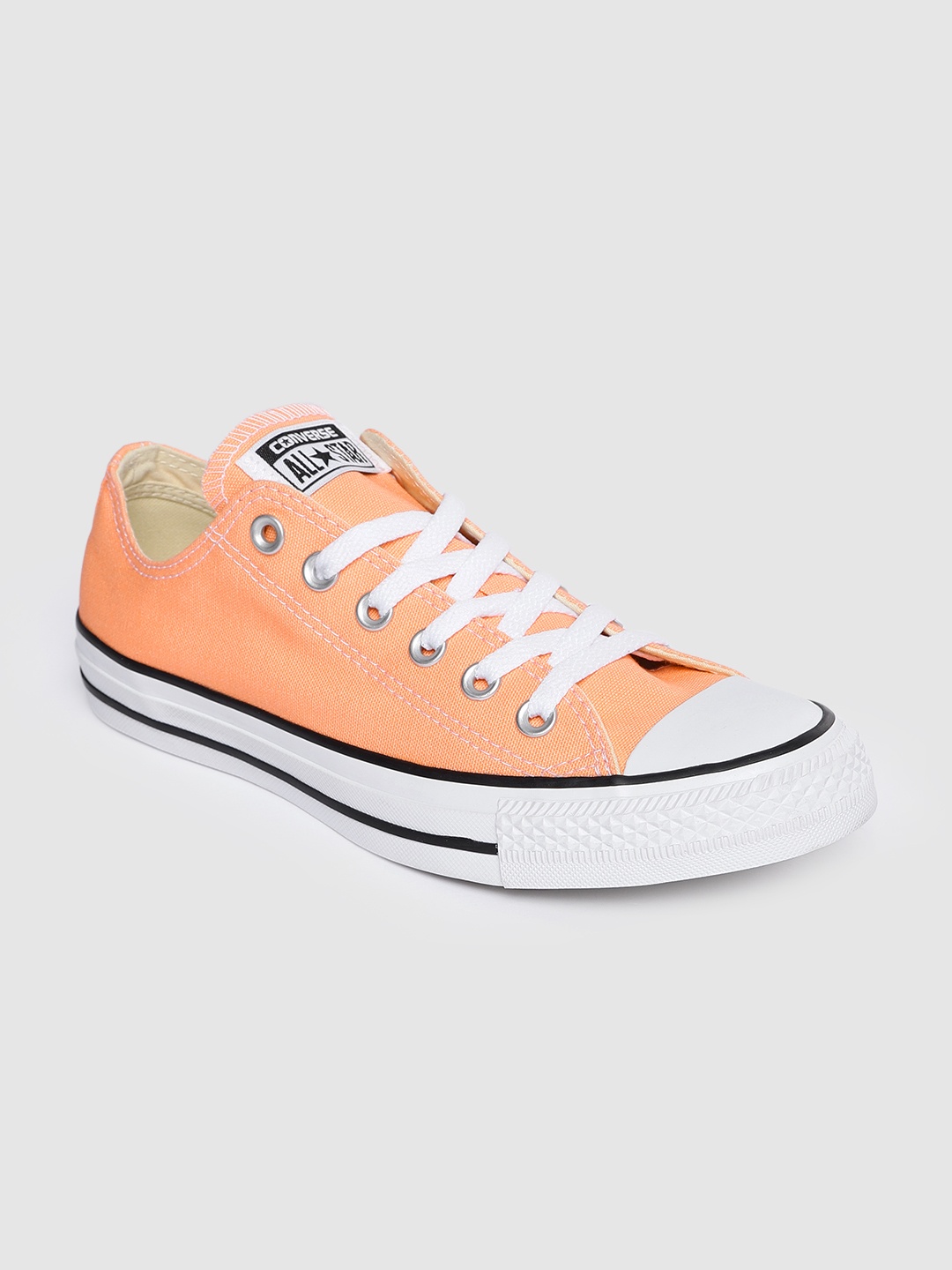 

Converse Men Peach-Coloured Solid Sneakers