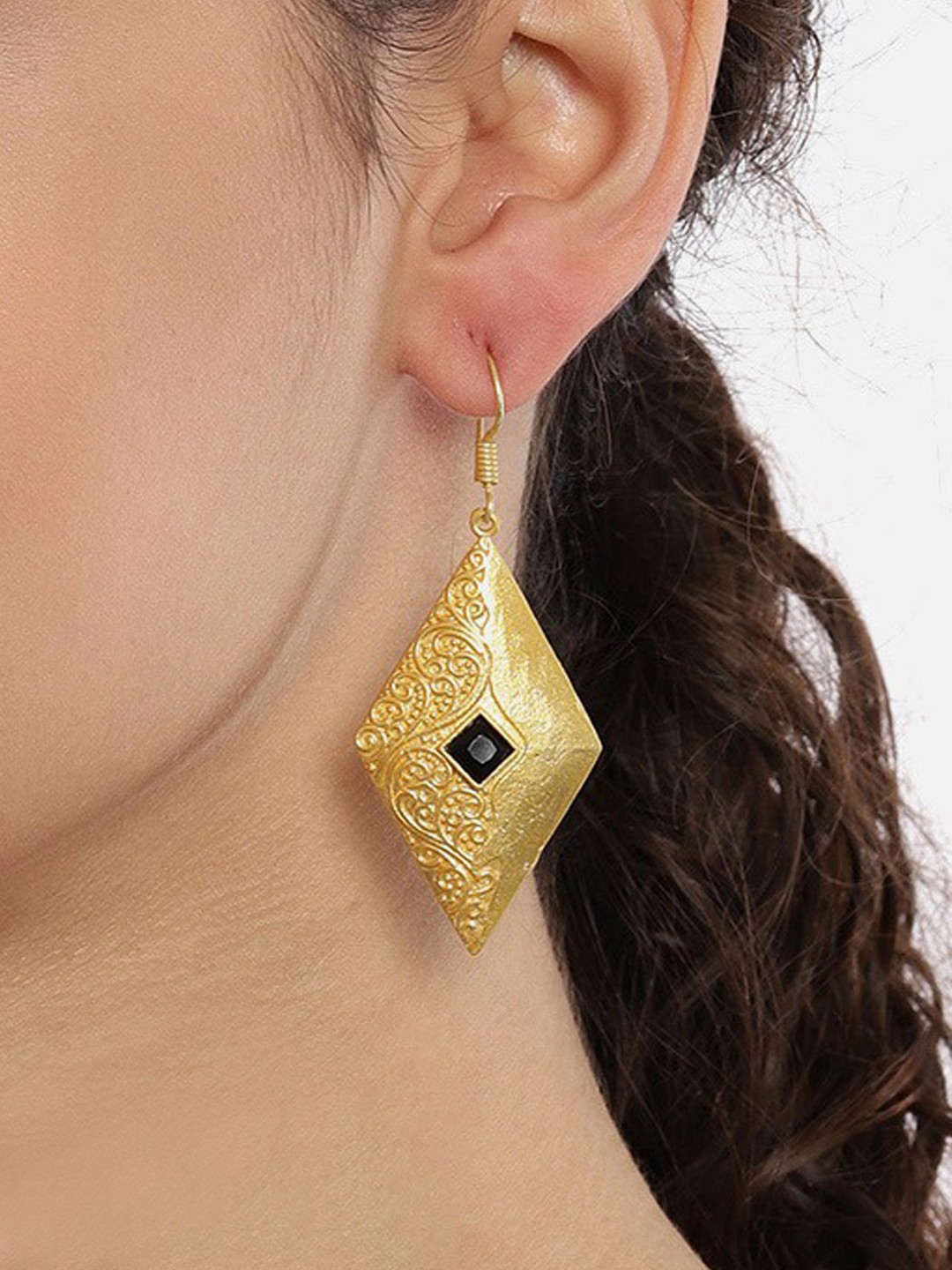 

Ayesha Gold-Toned Vintage Rhinestone Drop Earrings