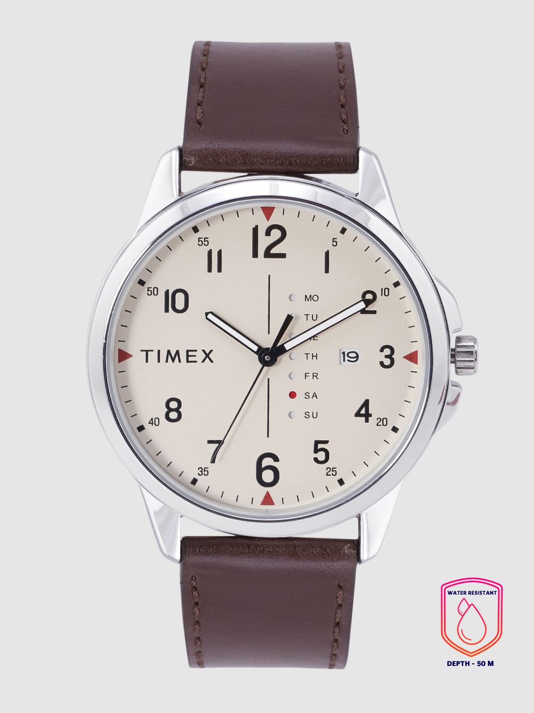 

Timex Men Cream-Coloured Analogue Watch TWEG16514