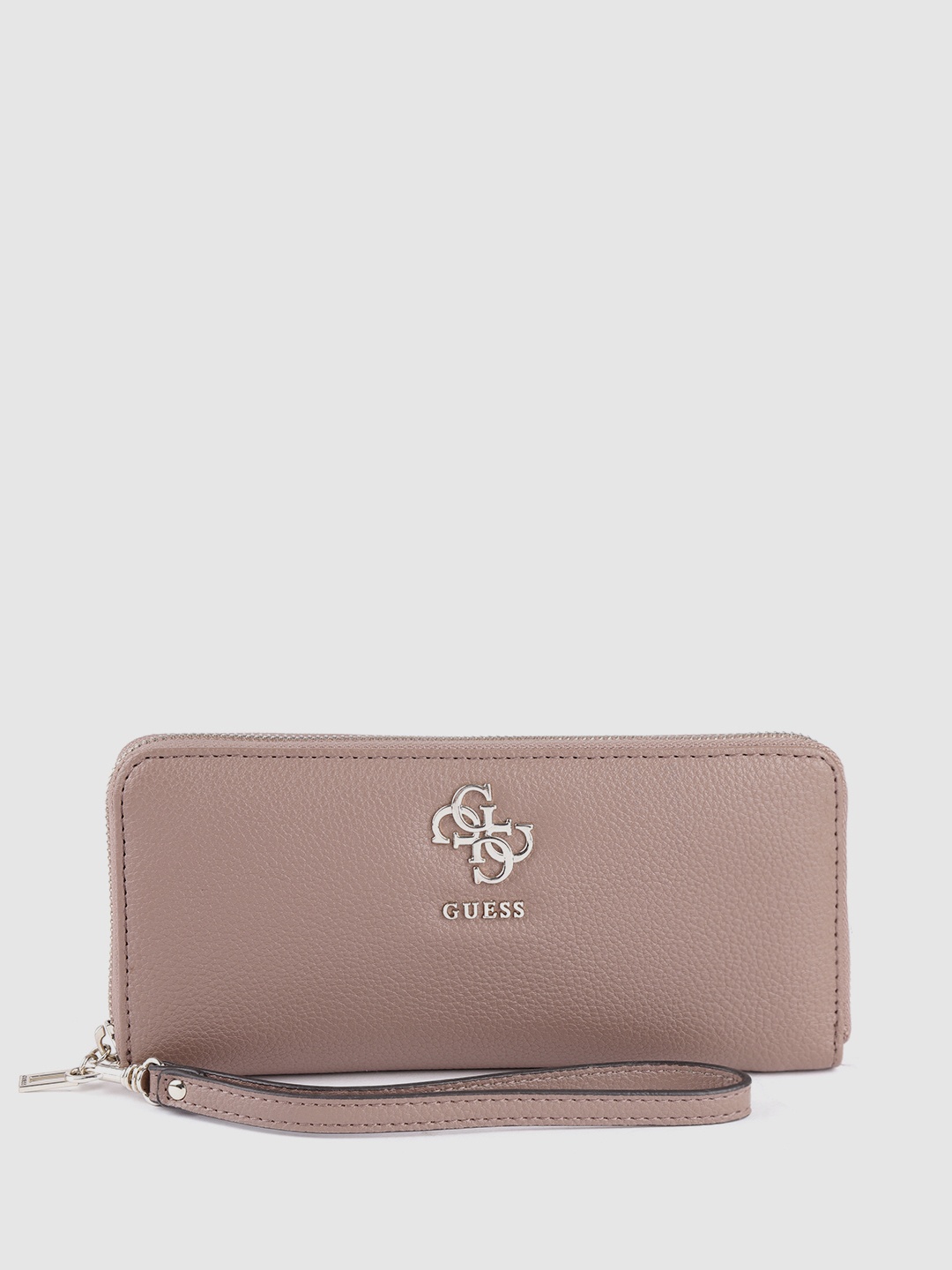 

GUESS Women Mauve Textured Zip Around Wallet