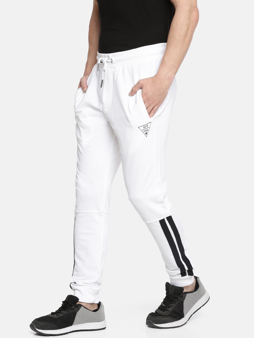 

Being Human Clothing Men White Solid Joggers
