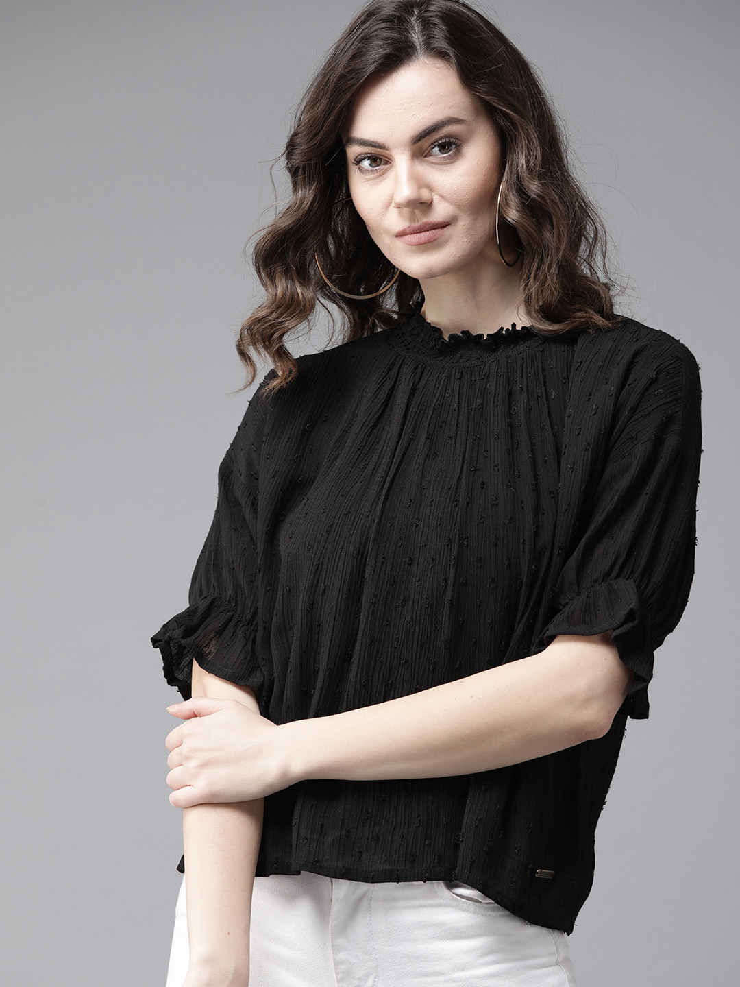 

Roadster Black Self Design Sustainable Top