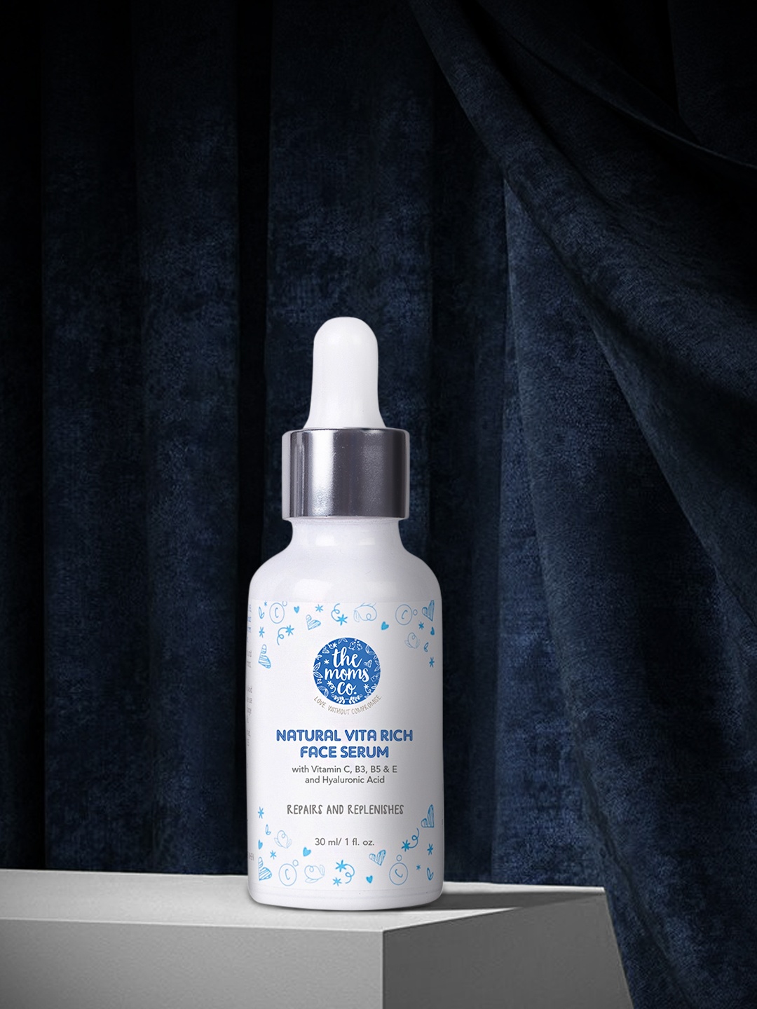 

The Moms Co. Natural Vita Rich Face Serum with Vitamin C - 30 ml, White