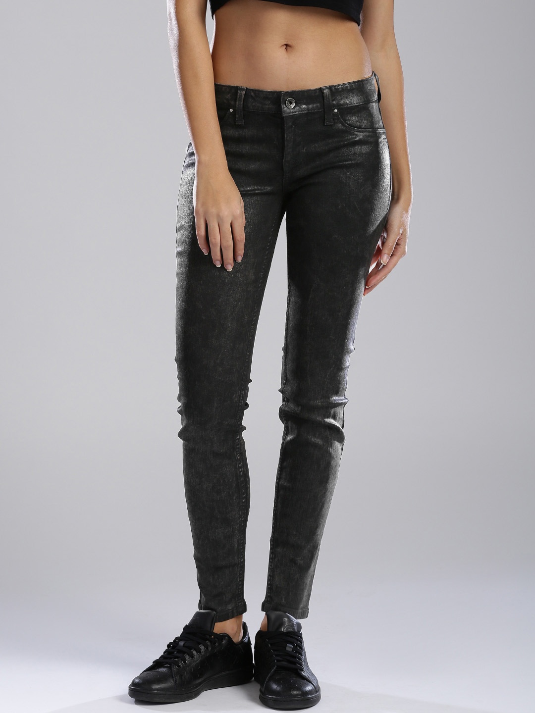 

GUESS Black Washed Ultra Skinny Fit Jeans