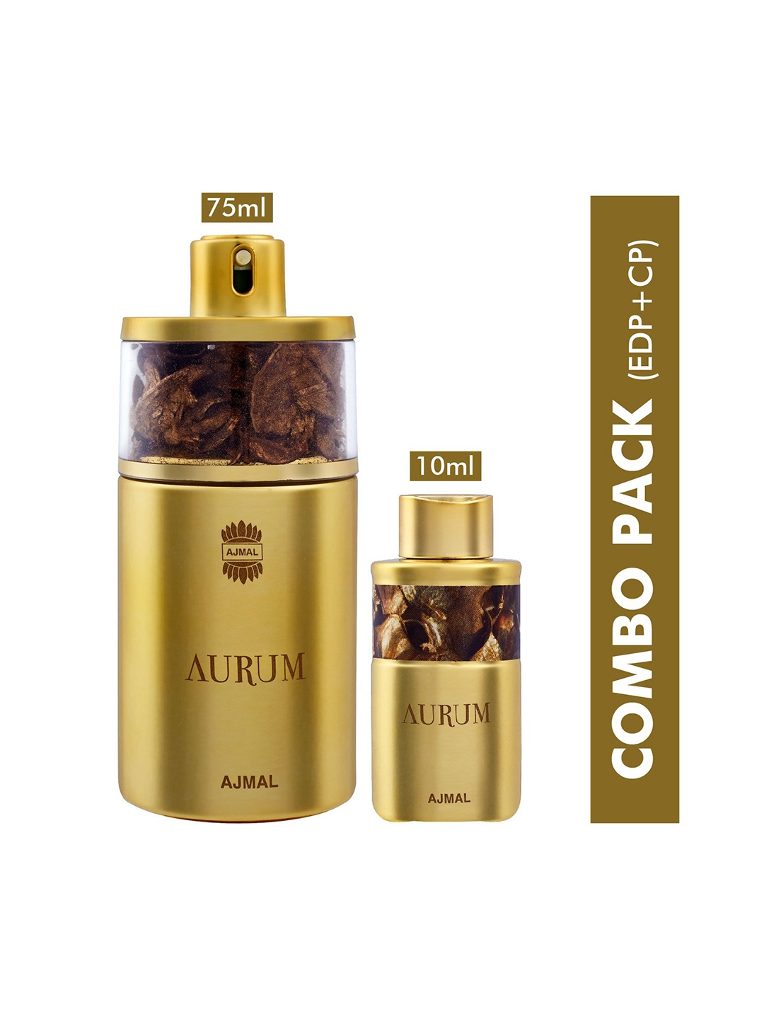 

Ajmal Women Set Of Aurum Fruity EDP & Aurum Fruity Perfume, Gold