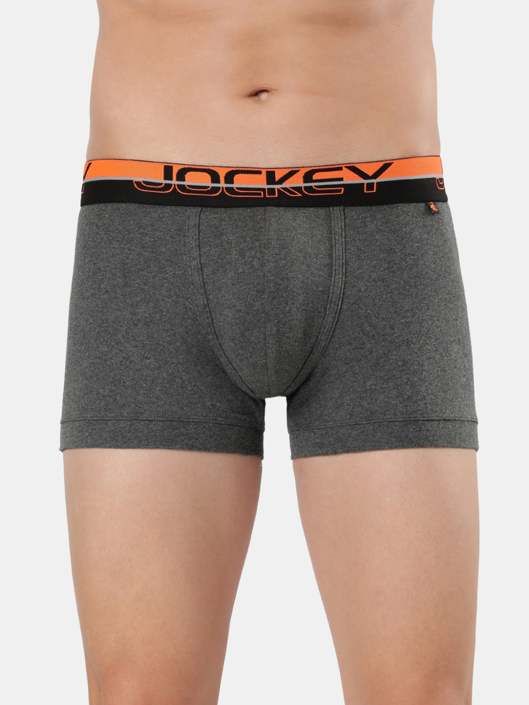 

Jockey Men Super Combed Cotton Ultrasoft Waistband Modern Trunks FP03, Charcoal