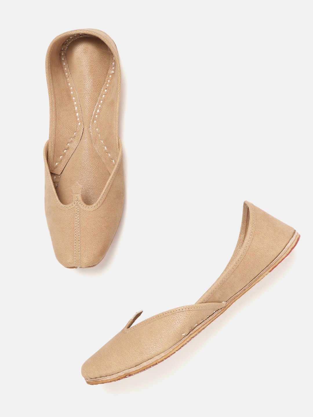 

Anouk Women Beige Solid Mojaris