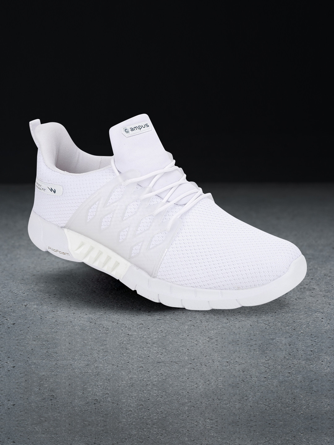

Campus Men White Mesh Running Shoes