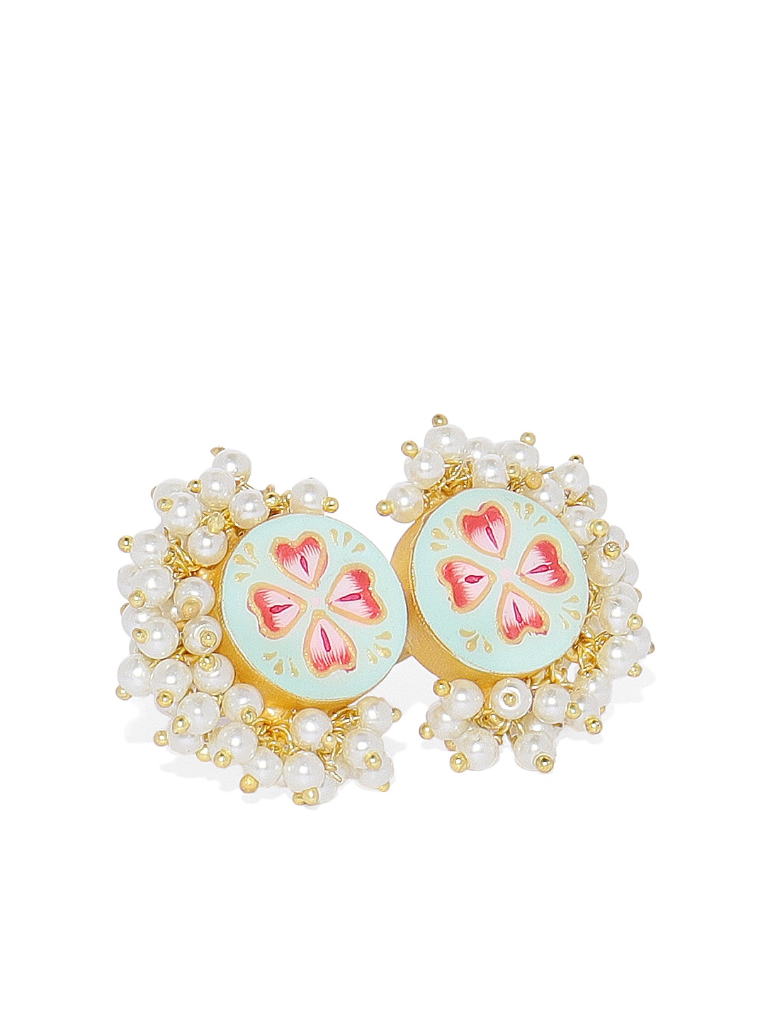 

Peora Women 18K Gold-Plated Enamel Meenakari Handwork Ring