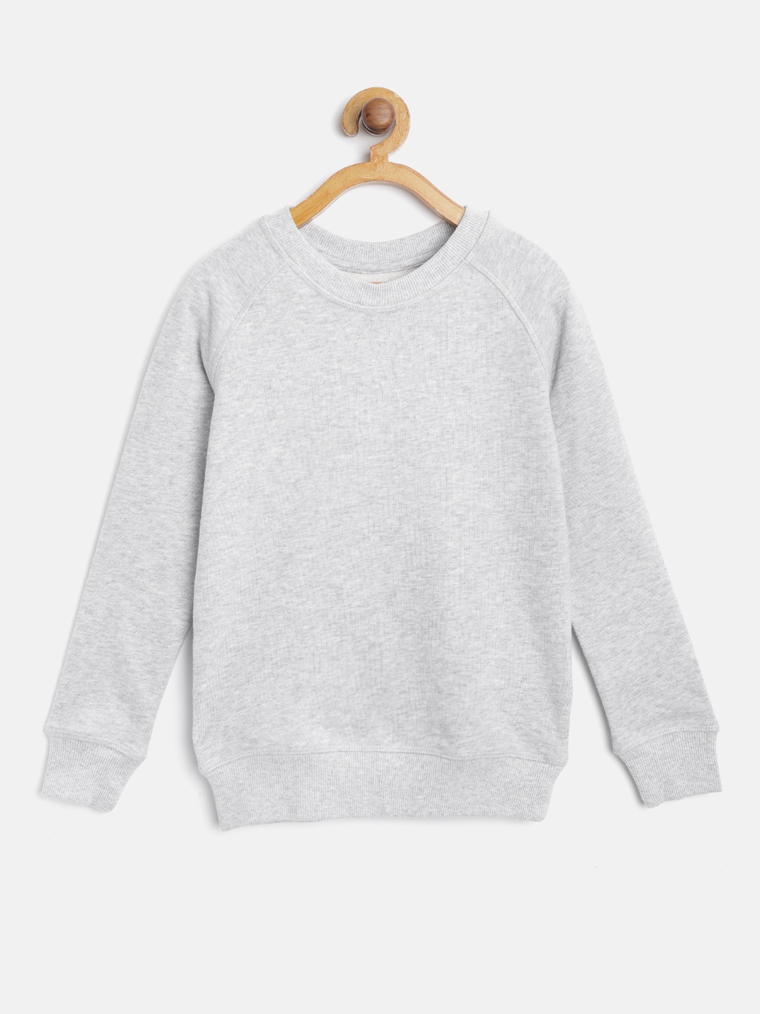 

Marks & Spencer Boys Grey Melange Solid Sweatshirt