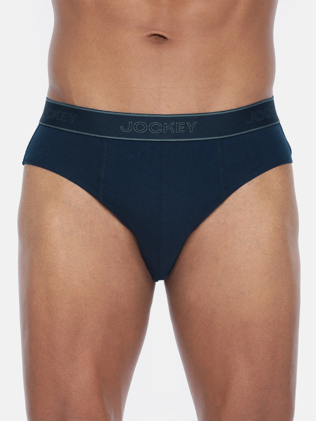 

Jockey Men Super Combed Cotton Briefs with Stay Fresh Properties-1010, Navy blue