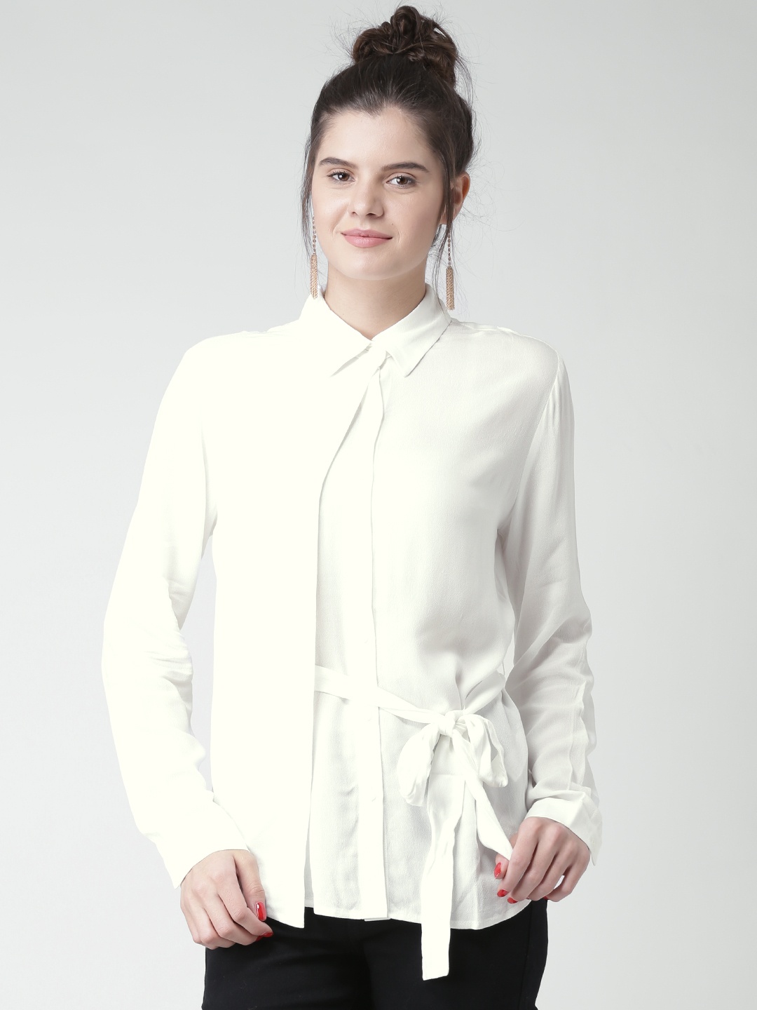 

FOREVER 21 Off-White Layered Shirt