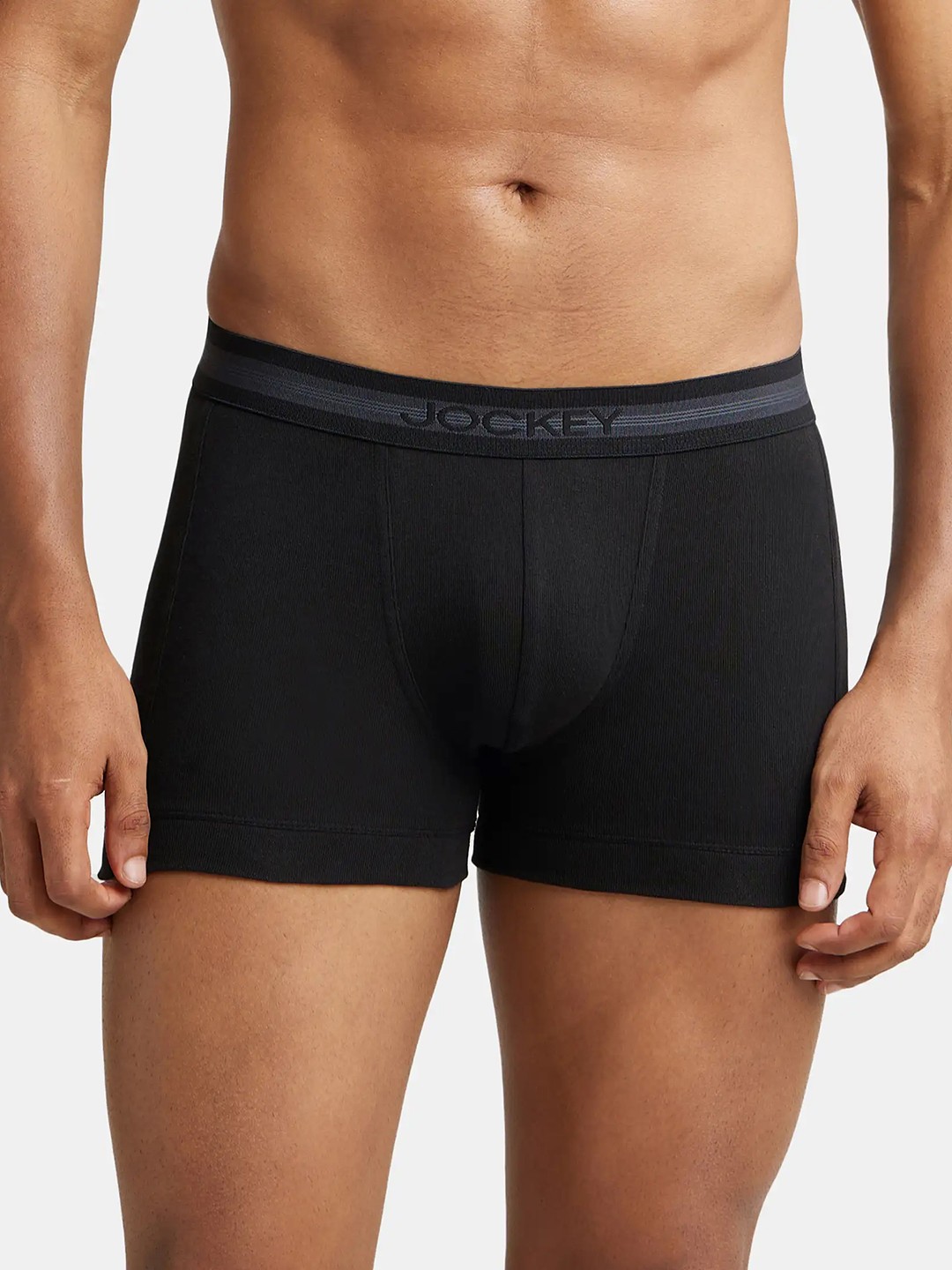 

Jockey Men Black Solid Trunk 1015-0105