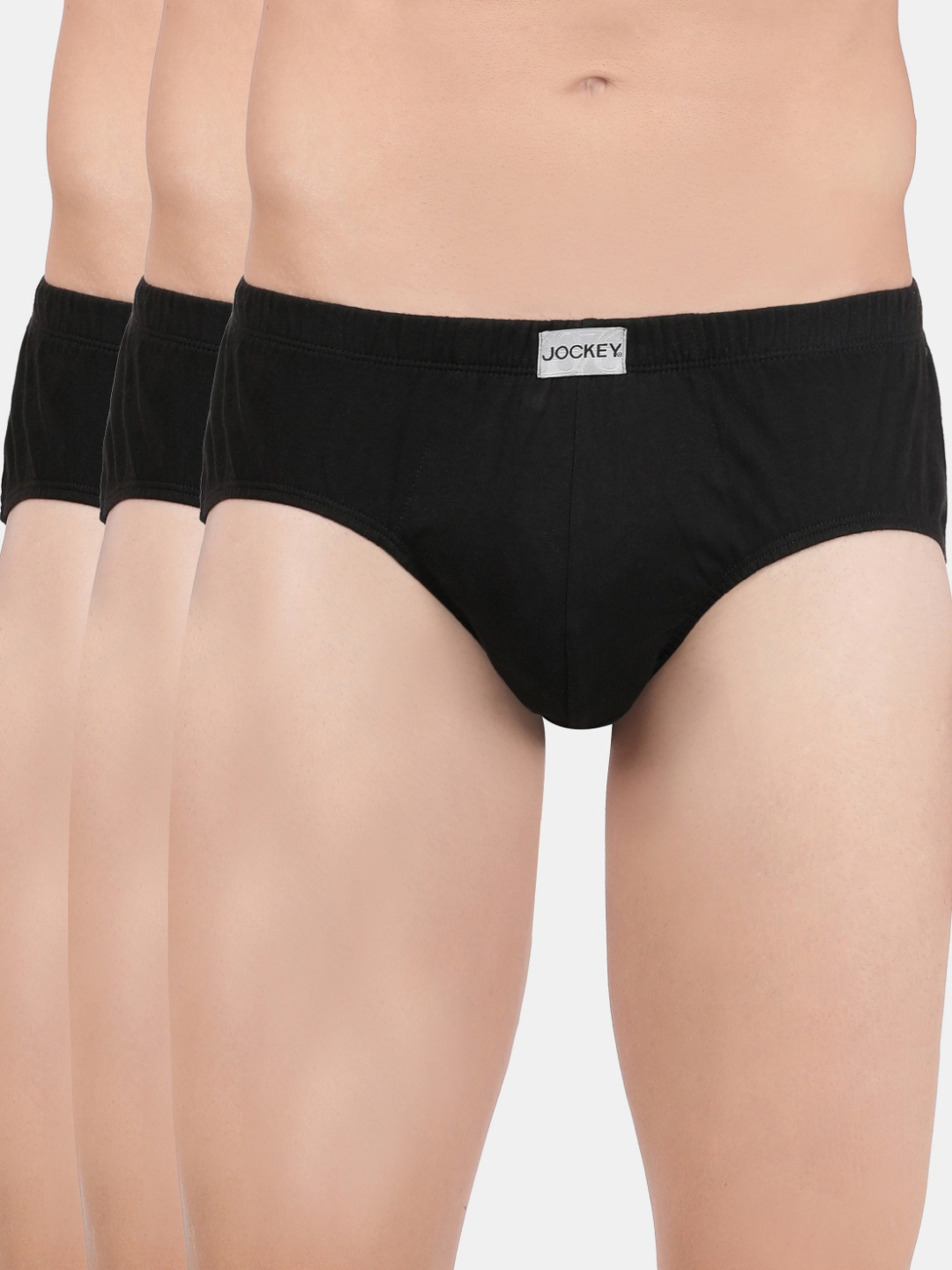 

Jockey Men Modern Classic Pack of 3 Basic Briefs 8035-0305, Black