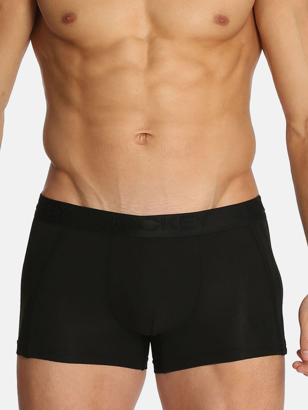 

Jockey Men Black Solid Trunks IC25-0105