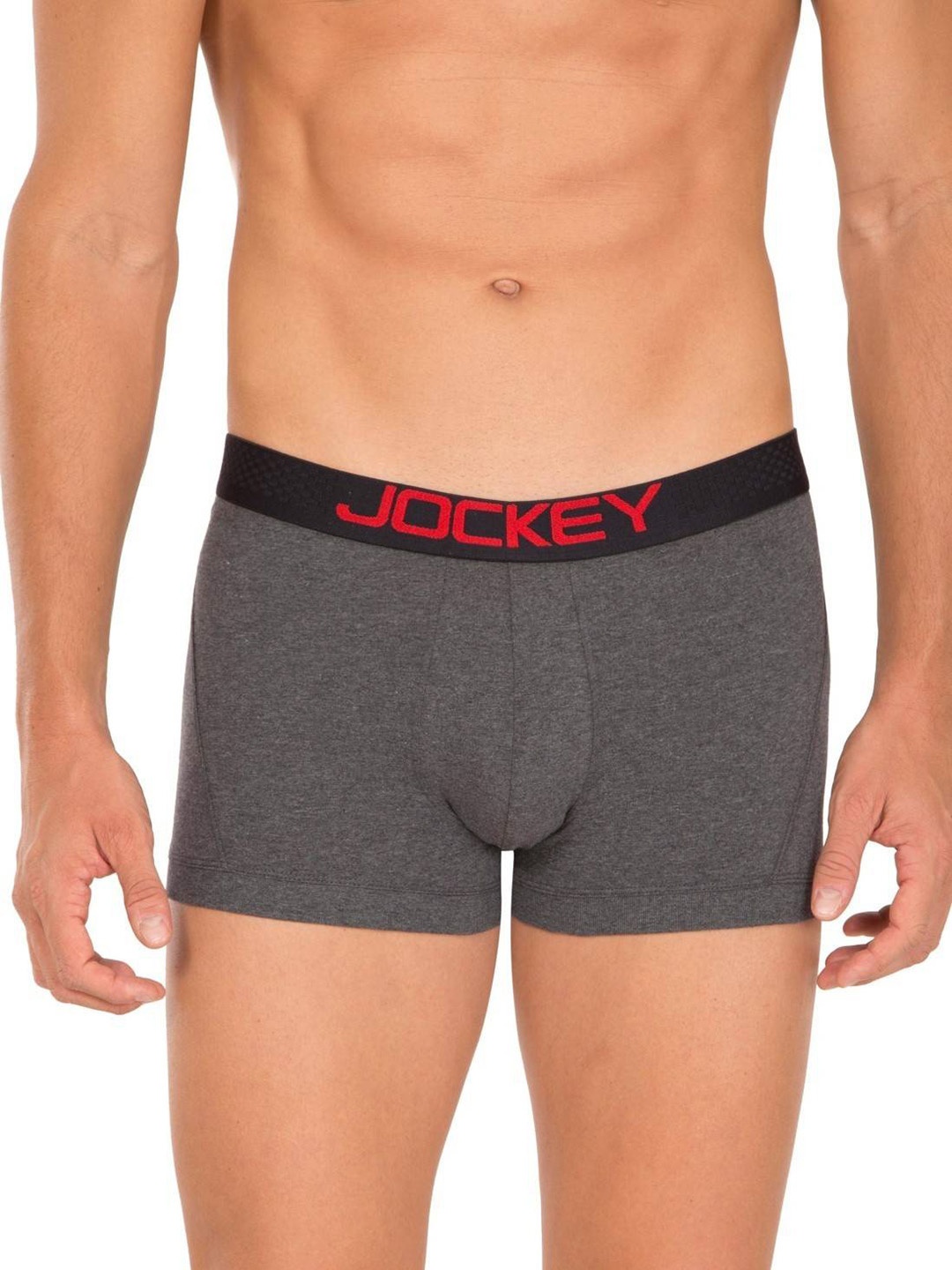 

Jockey Men Charcoal Grey Solid Trunks US20-0105