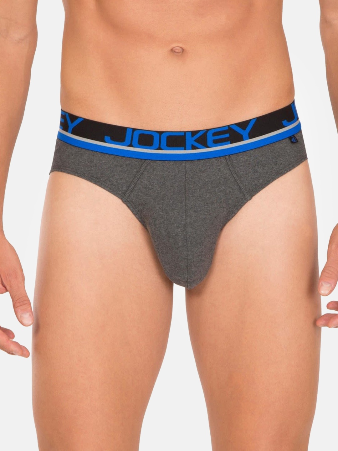 

Jockey Men Charcoal Grey Solid Briefs FP02-0105