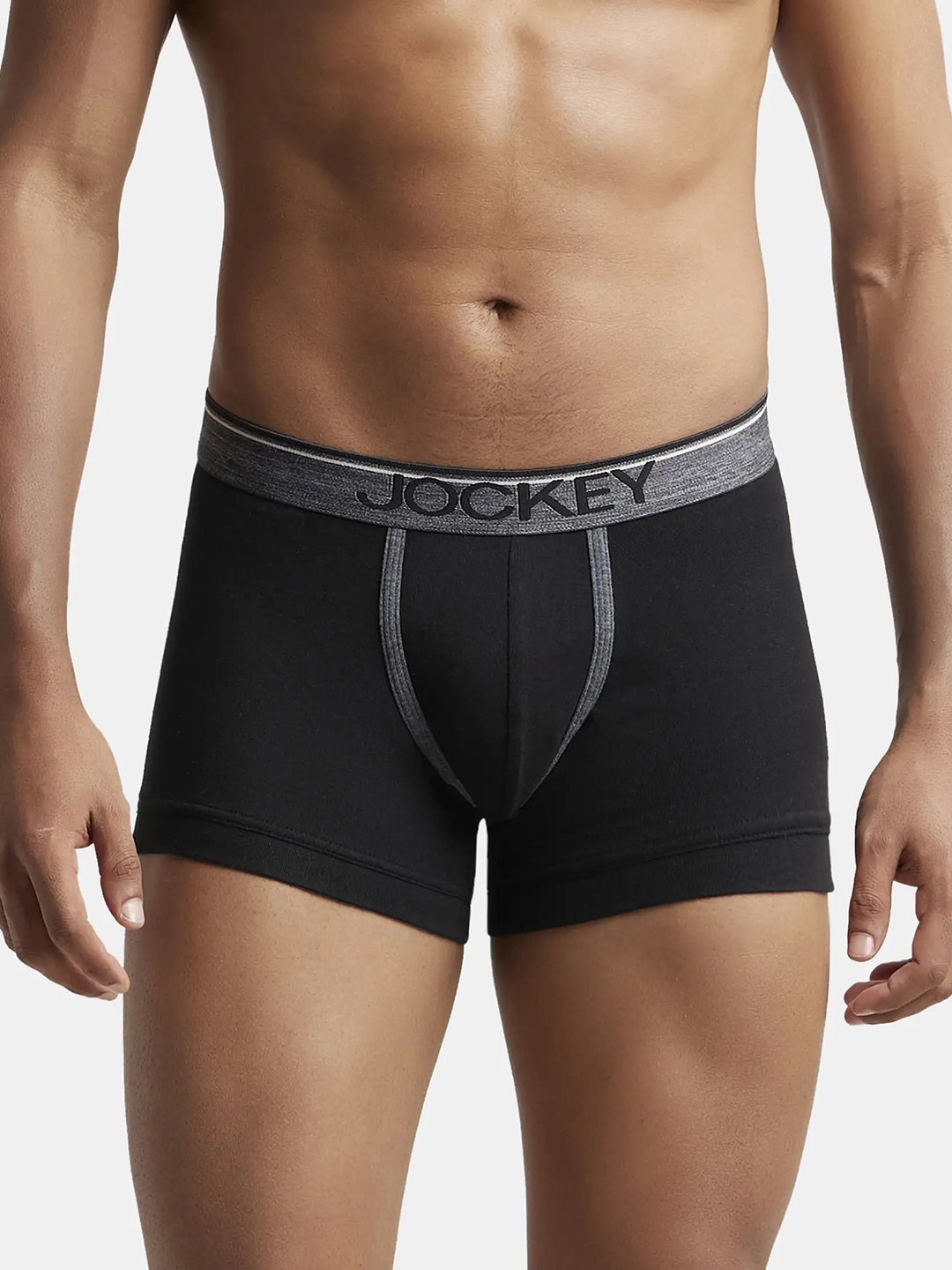 

Jockey Combed Cotton Rib Trunk with Ultrasoft Waistband-8015, Black