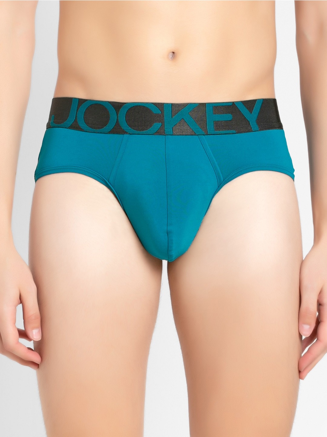 

Jockey International Collection Men Turquoise Blue Solid Briefs IC27-0105