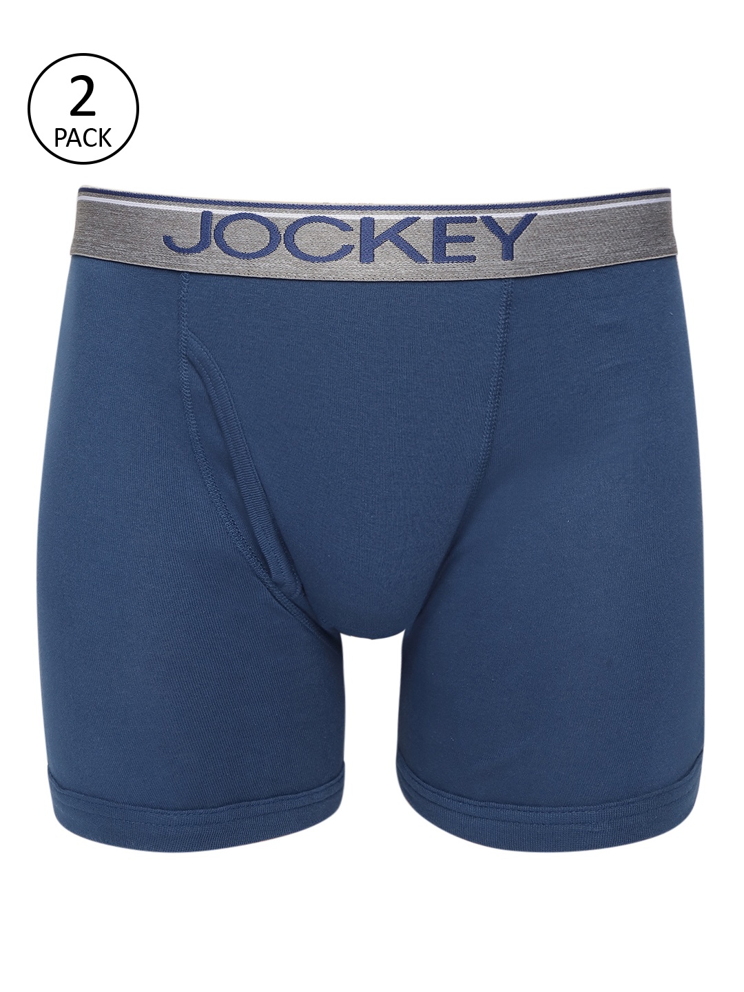 

Jockey Men Pack of 2 Blue Solid Trunks 8009-0205