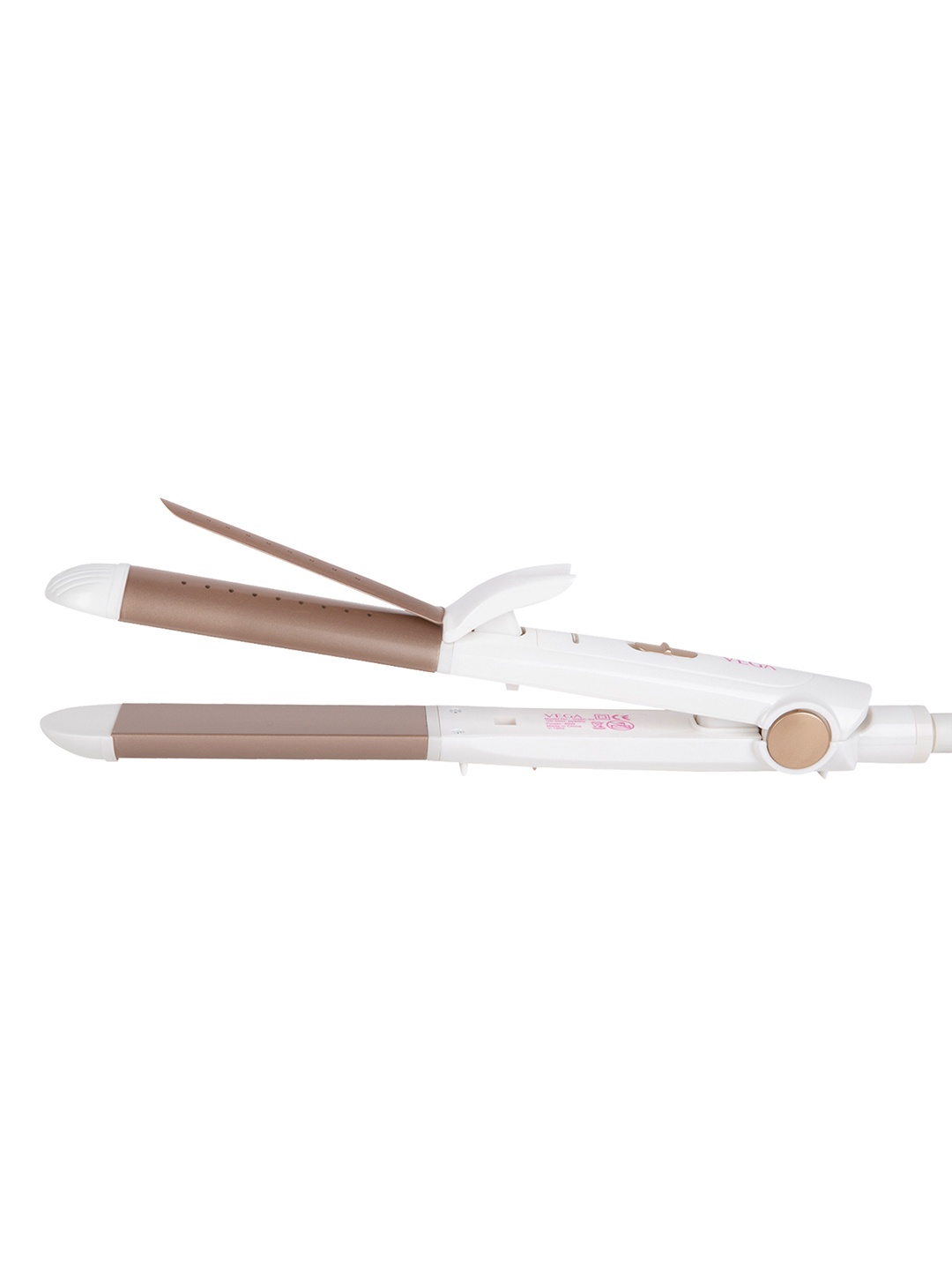 

VEGA 2 In 1 Wet & Dry Hair Styler- Straightener and Curler VHSC-02 - White
