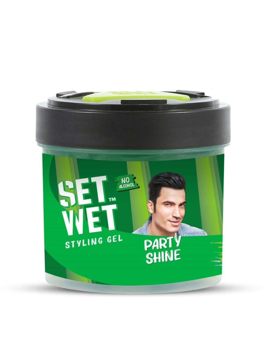 

Set Wet Men Vertical Hold Styling Hair Gel 250 ml, Green