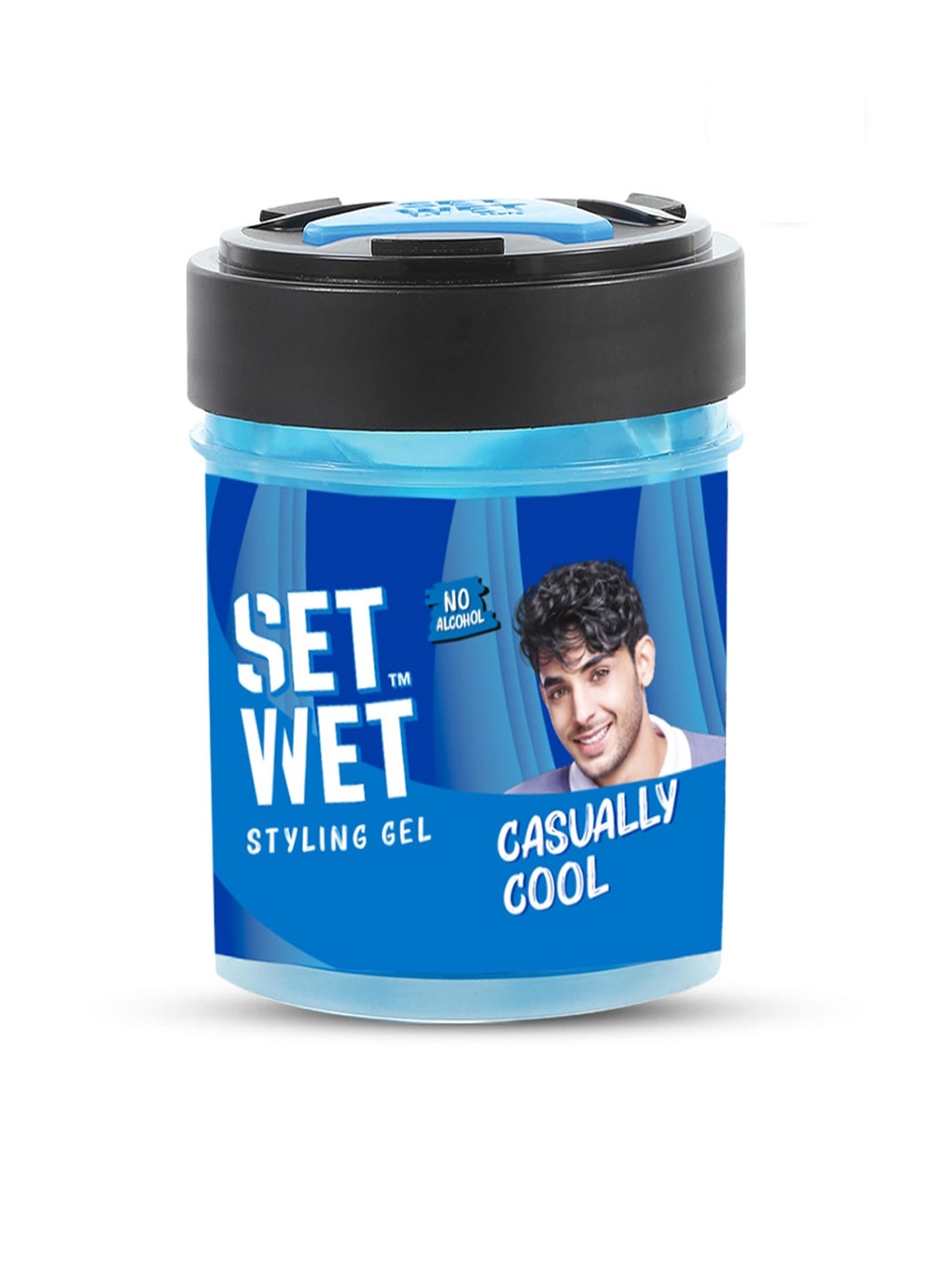 

Set Wet Men Cool Hold Styling Hair Gel - 250 ml, Blue