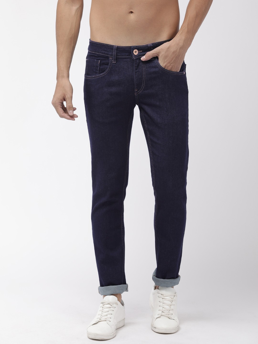 

Flying Machine Men Blue Jackson Skinny Fit Low-Rise Clean Look Stretchable Jeans