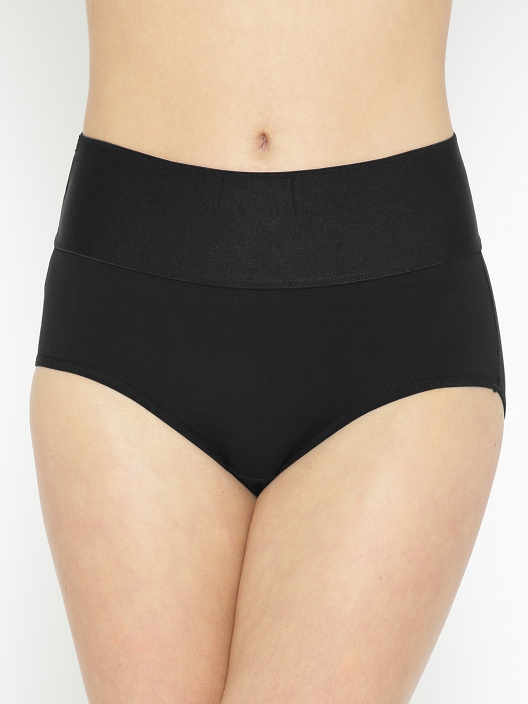 

Leading Lady Black Solid Tummy Shapewear