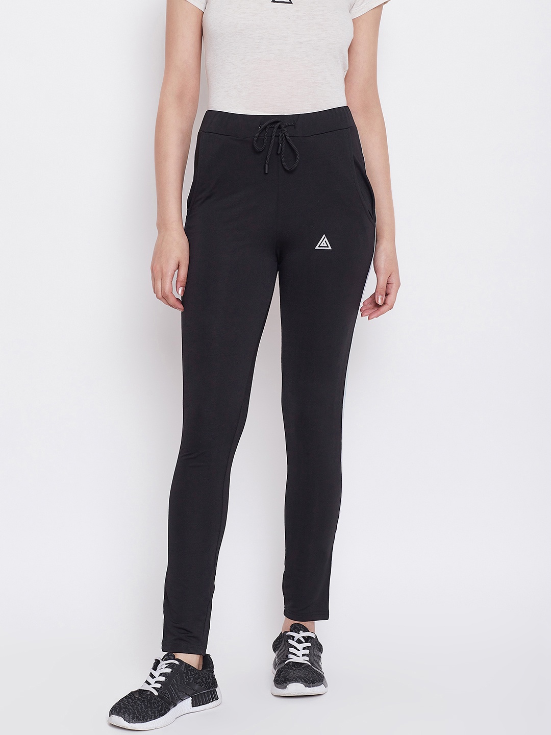 

Aesthetic Bodies Women Black Solid Track Pants