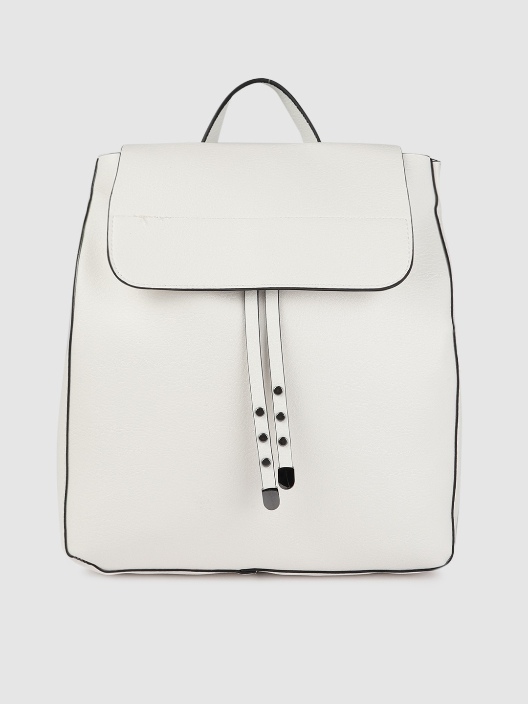 

Vero Moda Women White Solid Backpack