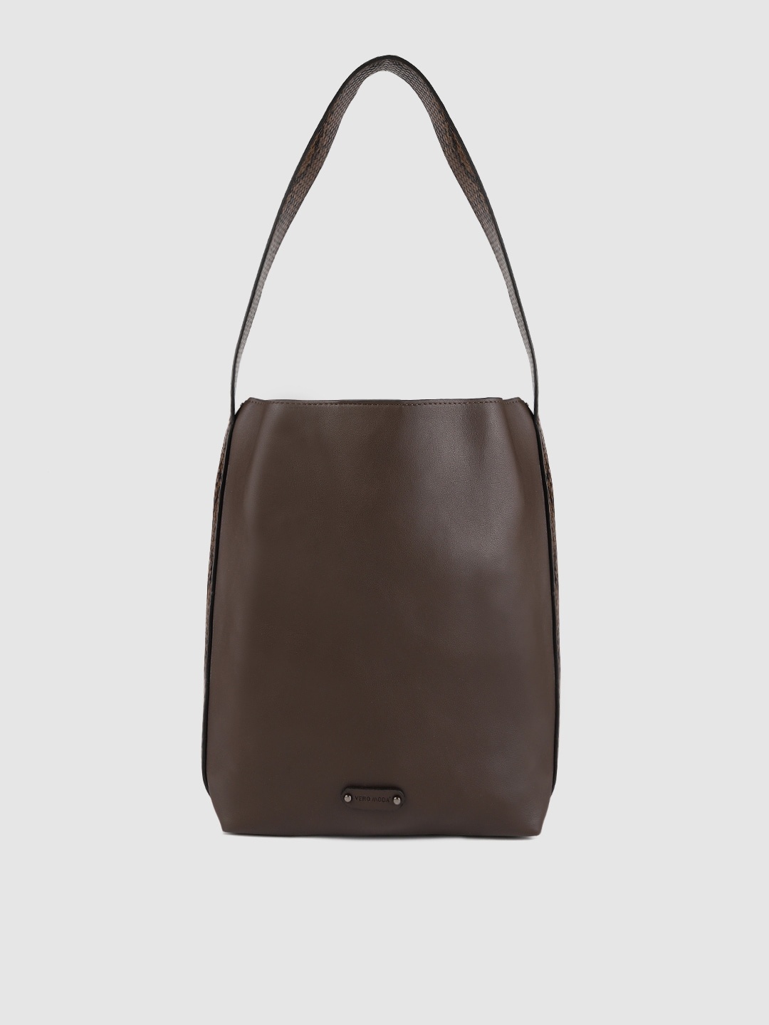 

Vero Moda Brown Solid Hobo Bag