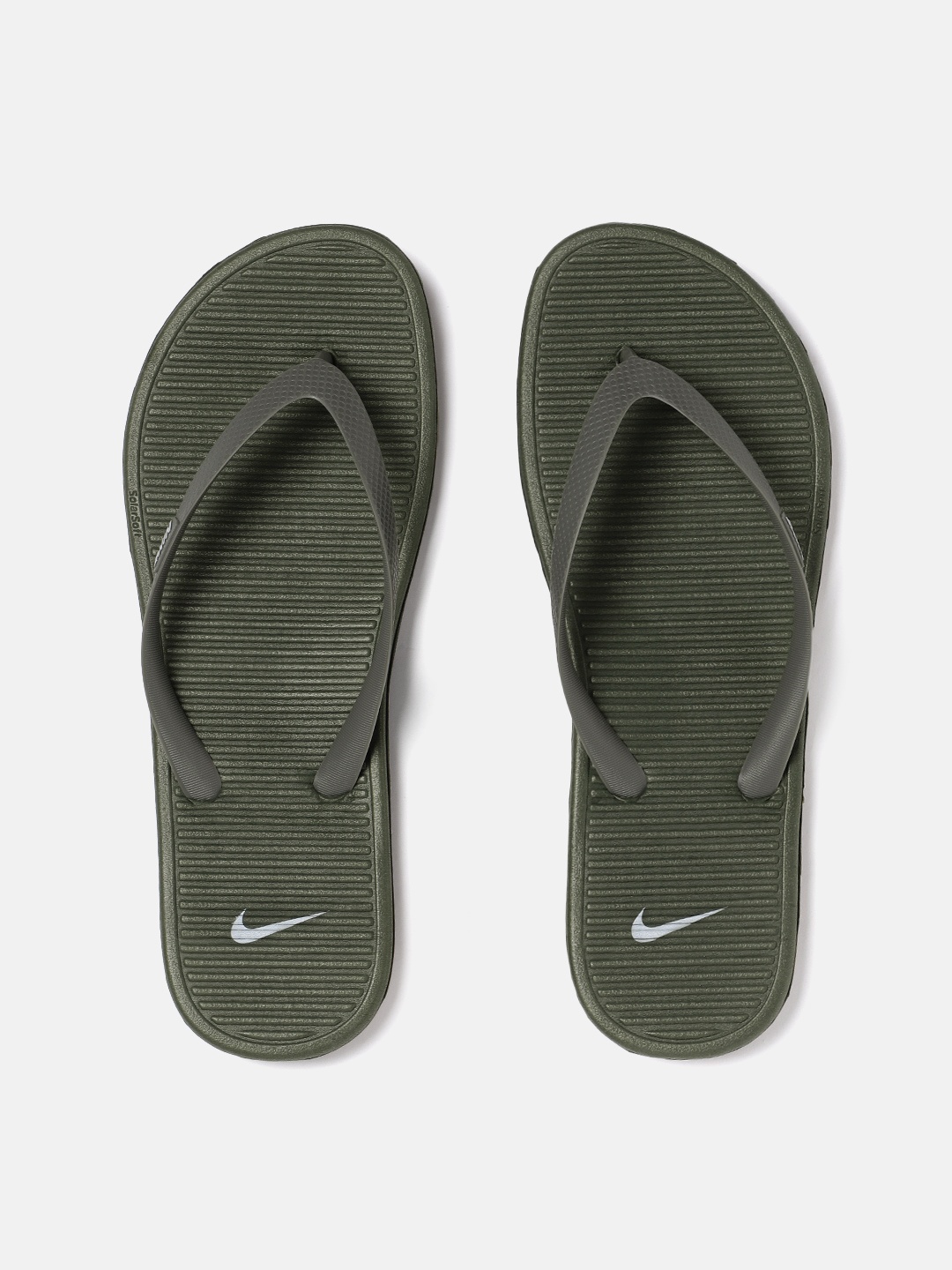 

Nike Men Green & Grey SOLARSOFT Thong Flip-Flops