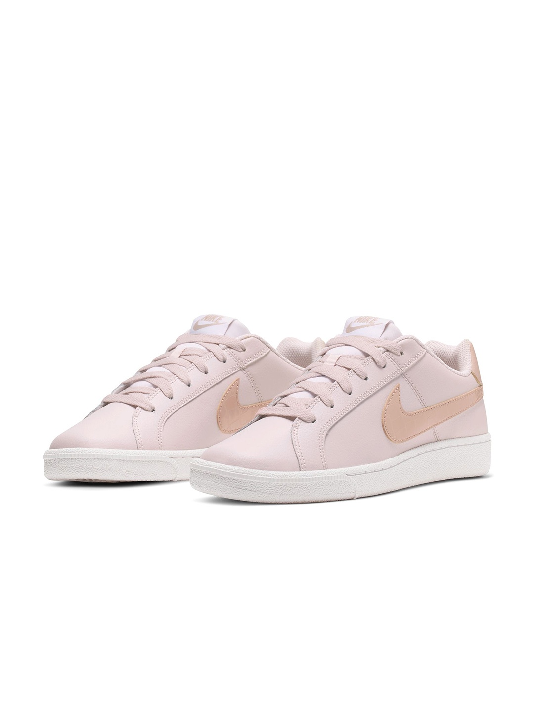 

Nike Women Pink Solid COURT ROYALE Leather Sneakers
